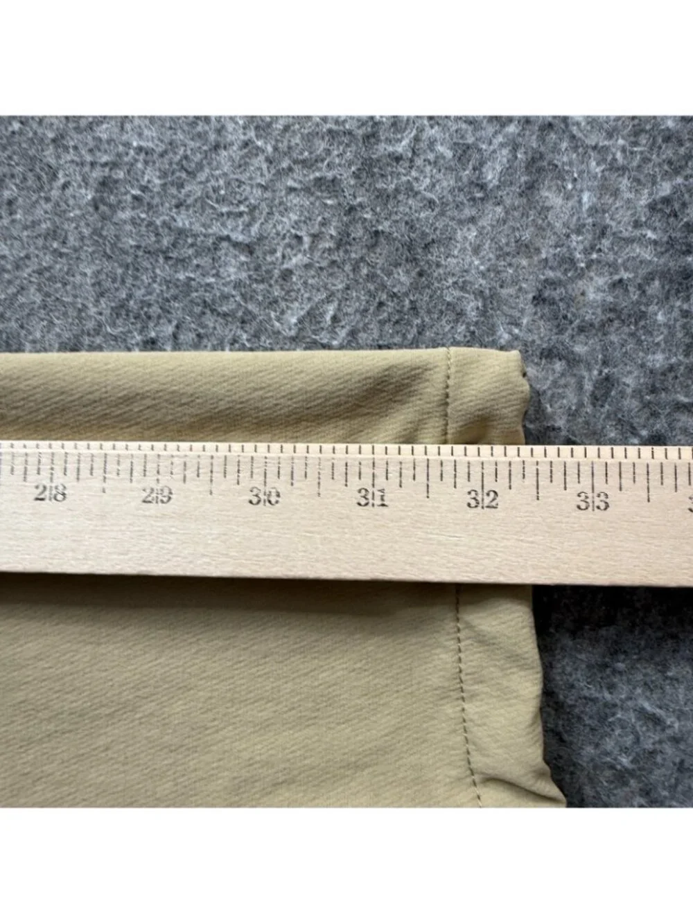 Marmot Cargo Hiking Pants Men L Khaki Beige Ankle Zip Adjustable Nylon 32